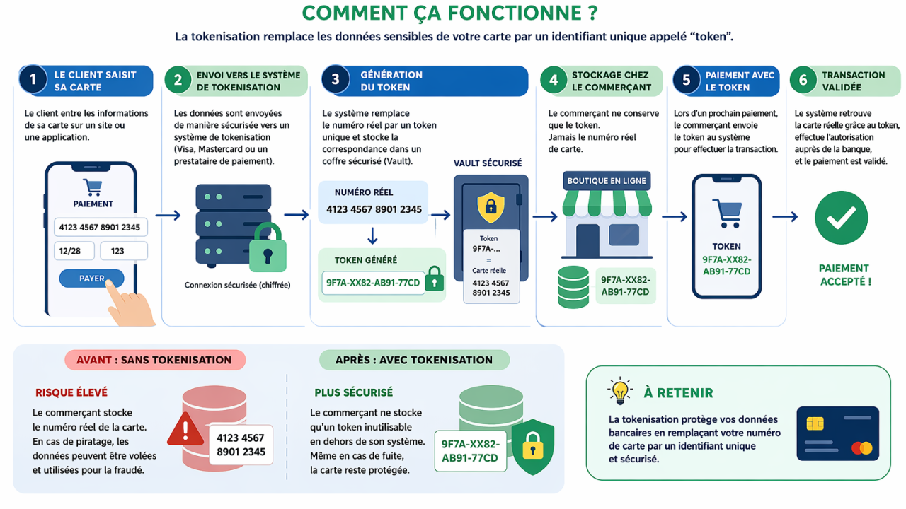 Illustration originale 1 — Comprendre la tokenisation des paiements