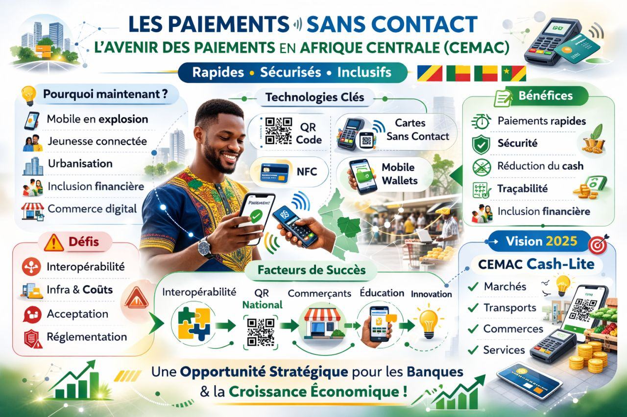 Illustration originale 2 — Les paiements sans contact en Afrique centrale